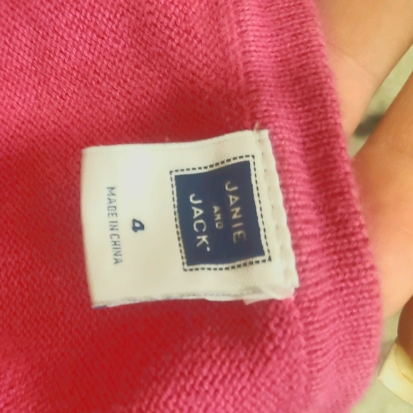 Pink Little Girl Cardigan - Picture 2 of 4